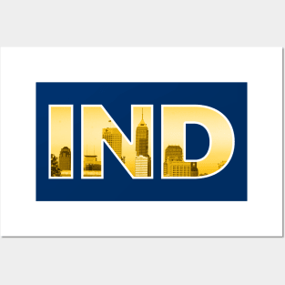 Indiana Pacers IND Skyline Posters and Art